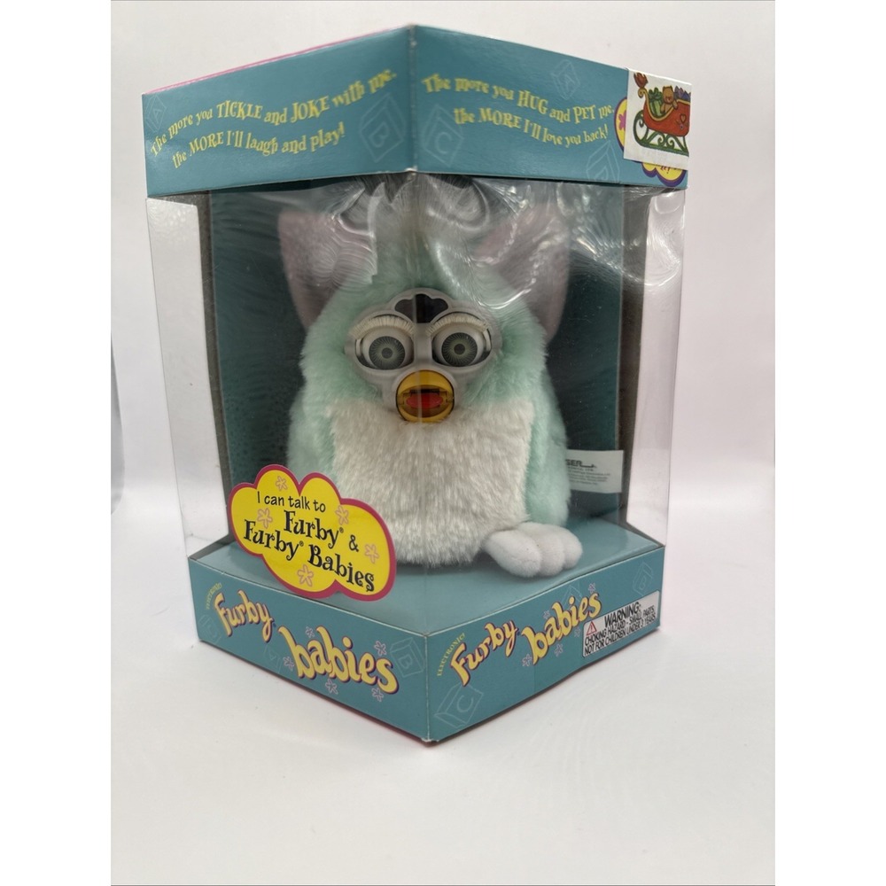 Furby Babies 70-940 Tiger Electronics Toy - Mint‎ Green/White - New In Box